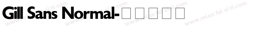 Gill Sans Normal字体转换